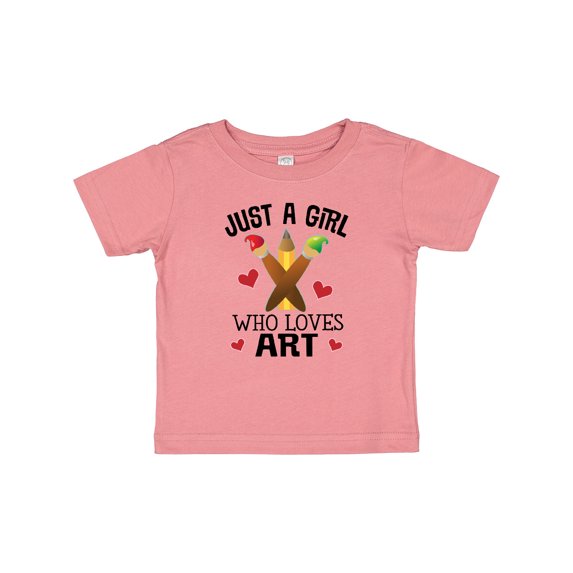 Inktastic Artist Just A Girl Who Loves Art Girls Baby T-Shirt