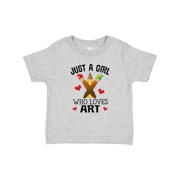 Inktastic Artist Just A Girl Who Loves Art Girls Baby T-Shirt