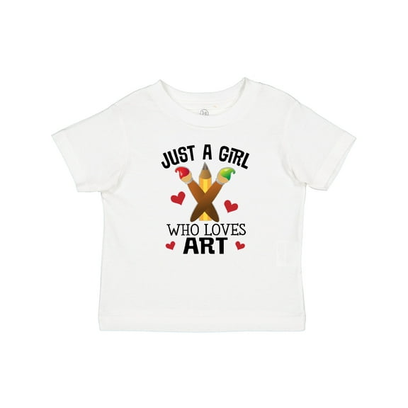 Inktastic Artist Just A Girl Who Loves Art Girls Baby T-Shirt