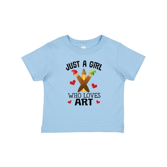 Inktastic Artist Just A Girl Who Loves Art Girls Baby T-Shirt