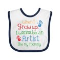 thumbnail image 1 of Inktastic Artist Like Mommy Boys or Girls Baby Bib, 1 of 4