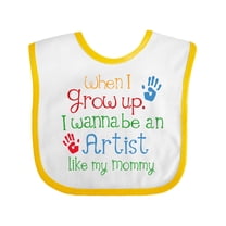 Inktastic Artist Like Mommy Boys or Girls Baby Bib