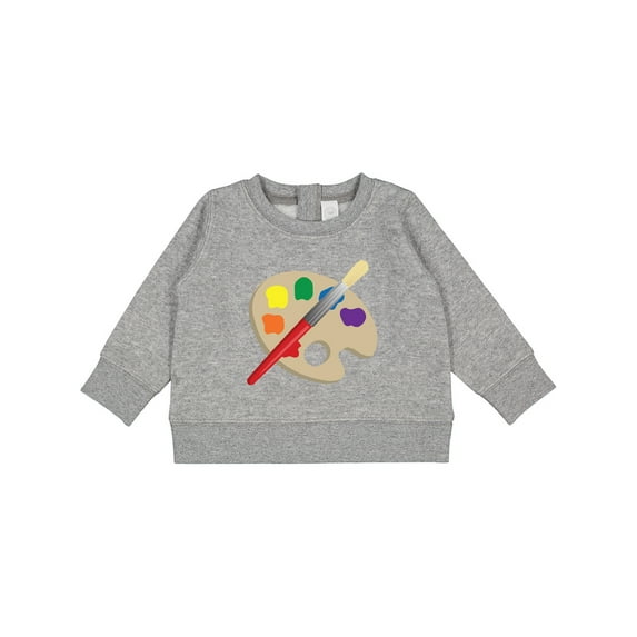 Inktastic Artist Palette and Brush Baby Sweatshirt
