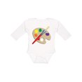 thumbnail image 1 of Inktastic Artist Palette and Brush Boys or Girls Long Sleeve Baby Bodysuit, 1 of 5