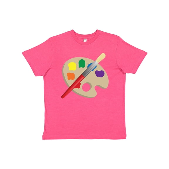 Inktastic Artist Palette and Brush Youth T-Shirt