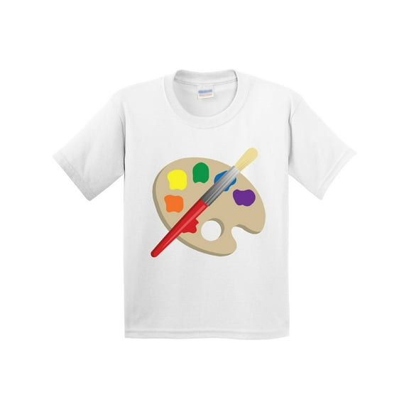 Inktastic Artist Palette and Brush Youth T-Shirt