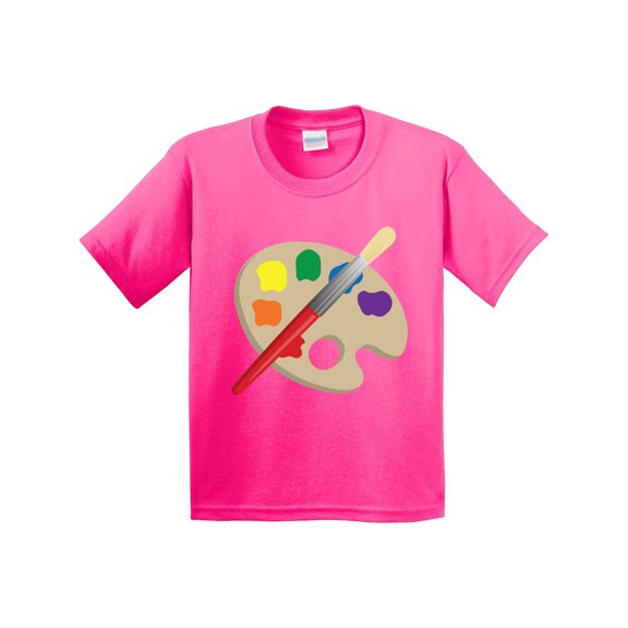 Inktastic Artist Palette and Brush Youth T-Shirt