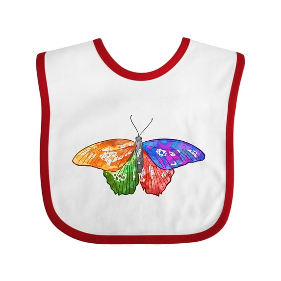 Inktastic Artistic Butterfly Boys or Girls Baby Bib