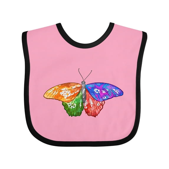 Inktastic Artistic Butterfly Boys or Girls Baby Bib
