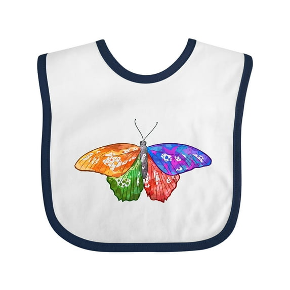 Inktastic Artistic Butterfly Boys or Girls Baby Bib
