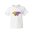 thumbnail image 1 of Inktastic Artistic Butterfly Youth T-Shirt, 1 of 5