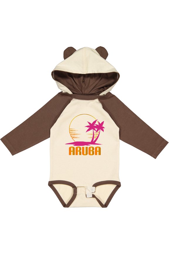 Aruba Apparel for Cruise Girls Long Sleeve Baby Bodysuit