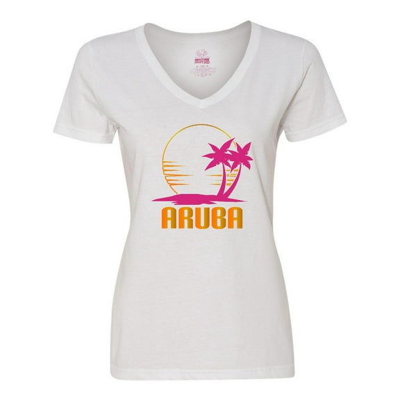 Inktastic Aruba Apparel for Cruise Women's V-Neck T-Shirt