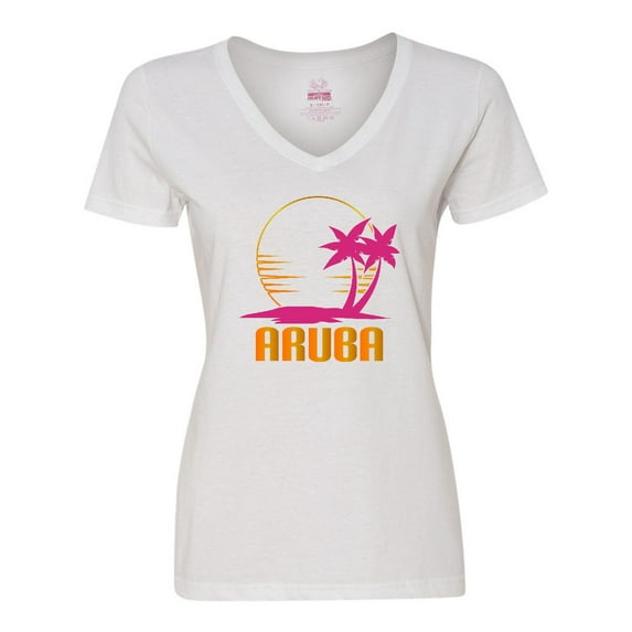 Inktastic Aruba Apparel for Cruise Women's V-Neck T-Shirt