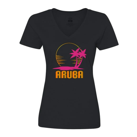 Inktastic Aruba Apparel for Cruise Women's V-Neck T-Shirt