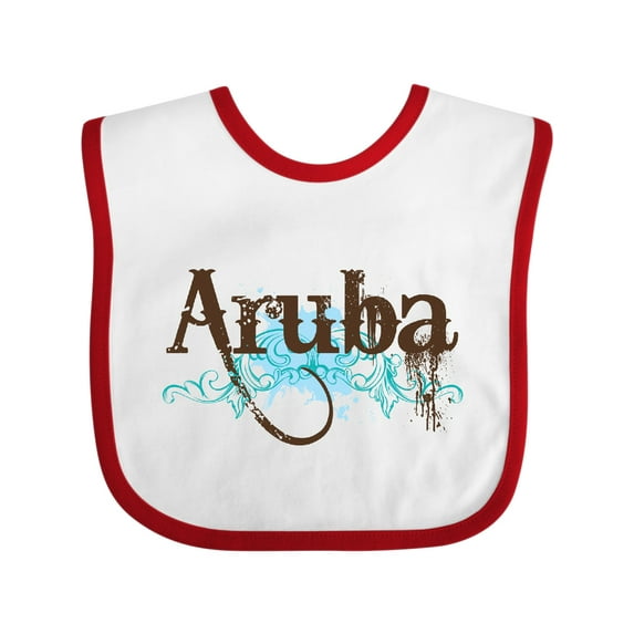 Inktastic Aruba Boys or Girls Baby Bib