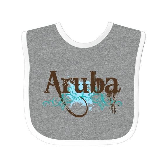 Inktastic Aruba Boys or Girls Baby Bib