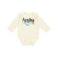 thumbnail image 1 of Inktastic Aruba Boys or Girls Long Sleeve Baby Bodysuit, 1 of 5