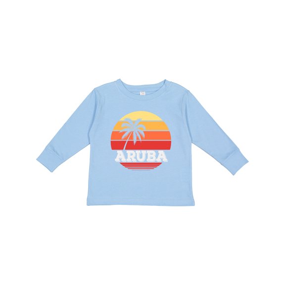 Inktastic Aruba Vacation Boys or Girls Long Sleeve Toddler T-Shirt