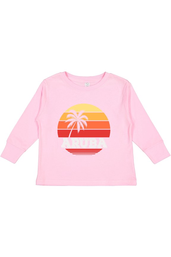 Aruba Vacation Boys or Girls Long Sleeve Toddler T-Shirt