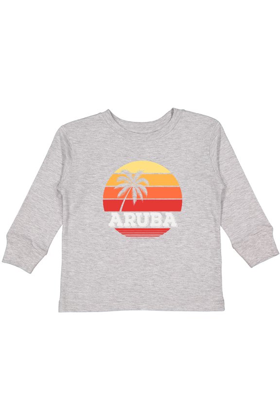 Aruba Vacation Boys or Girls Long Sleeve Toddler T-Shirt