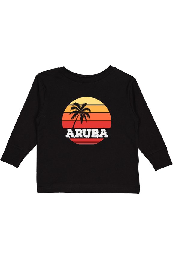 Aruba Vacation Boys or Girls Long Sleeve Toddler T-Shirt
