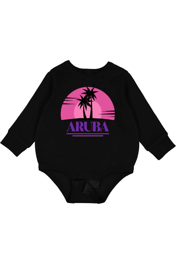Aruba Vacation Cruise Baby Fleece Bodysuit