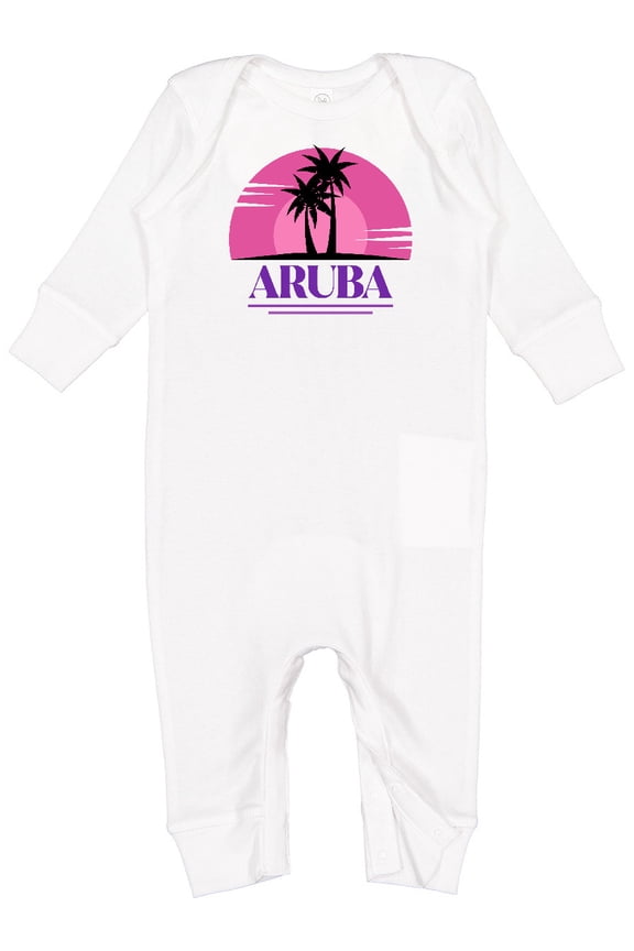 Aruba Vacation Cruise Baby Romper Coveralls