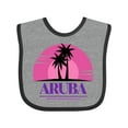 thumbnail image 1 of Inktastic Aruba Vacation Cruise Girls Baby Bib, 1 of 4