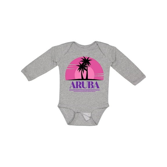 Inktastic Aruba Vacation Cruise Girls Long Sleeve Baby Bodysuit