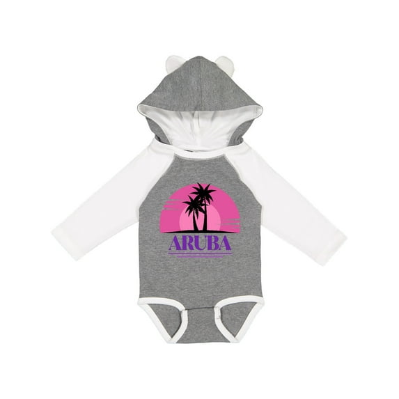 Inktastic Aruba Vacation Cruise Girls Long Sleeve Baby Bodysuit