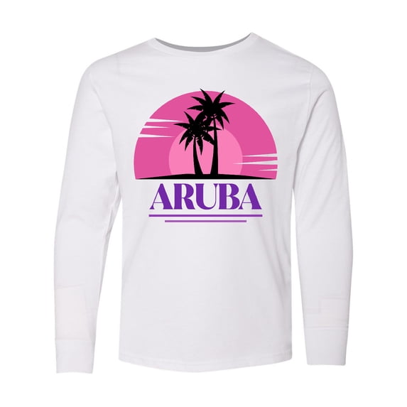 Inktastic Aruba Vacation Cruise Long Sleeve Youth T-Shirt