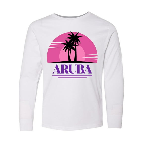 Inktastic Aruba Vacation Cruise Long Sleeve Youth T-Shirt