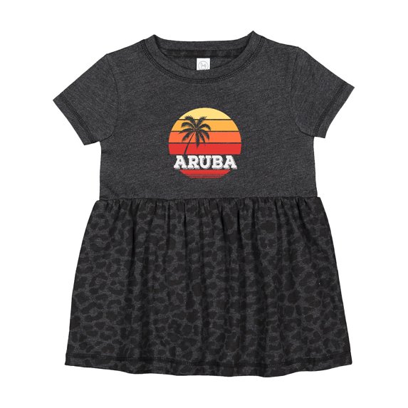 Inktastic Aruba Vacation Girls Baby Dress