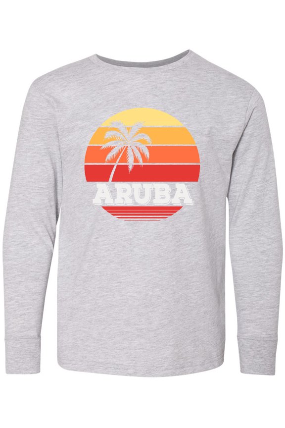 Aruba Vacation Long Sleeve Youth T-Shirt