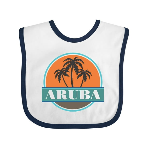 Inktastic Aruba Vacation Sunset Boys or Girls Baby Bib