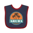 thumbnail image 1 of Inktastic Aruba Vacation Sunset Boys or Girls Baby Bib, 1 of 4