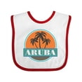 thumbnail image 1 of Inktastic Aruba Vacation Sunset Boys or Girls Baby Bib, 1 of 4