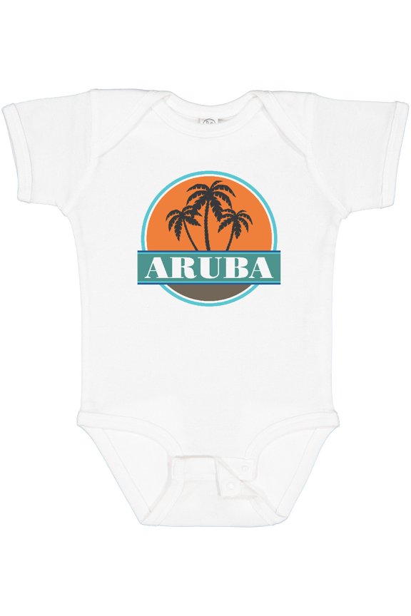 Aruba Vacation Sunset Boys or Girls Baby Bodysuit