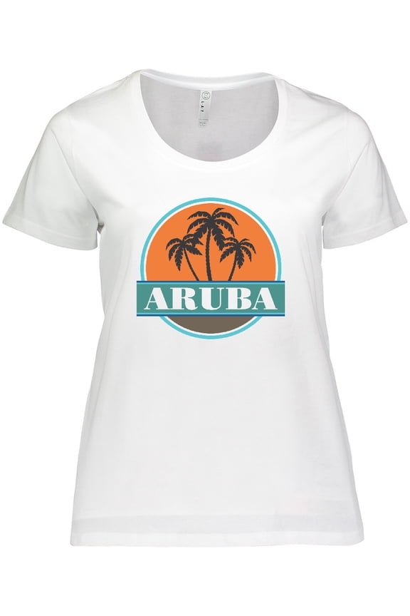 Aruba Vacation Sunset Women's Plus Size T-Shirt