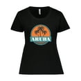 thumbnail image 1 of Inktastic Aruba Vacation Sunset Women's Plus Size T-Shirt, 1 of 5
