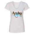 thumbnail image 1 of Inktastic Aruba Women's V-Neck T-Shirt, 1 of 5