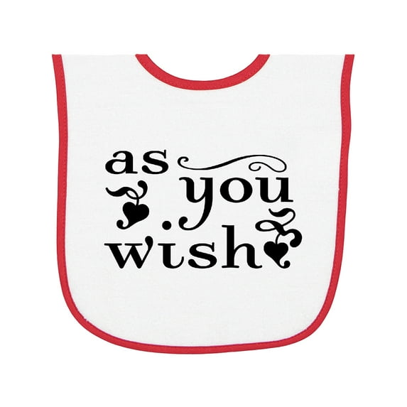 Inktastic As You Wish Baby Terry Cloth Bib