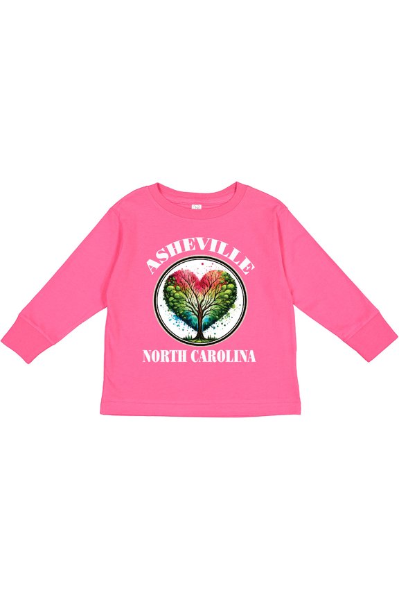 Asheville Nc Fall Travel Boys or Girls Long Sleeve Toddler T-Shirt