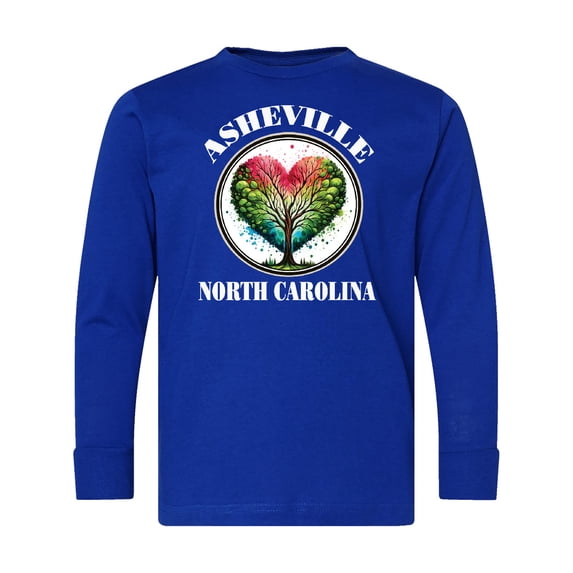 Inktastic Asheville Nc Fall Travel Long Sleeve Youth T-Shirt