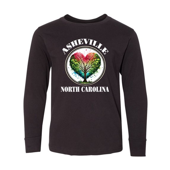 Inktastic Asheville Nc Fall Travel Long Sleeve Youth T-Shirt