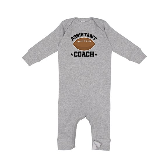 Inktastic Assistant Football Coach Baby Boy Baby Romper Coveralls