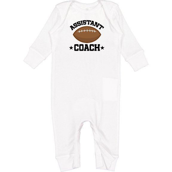 Inktastic Assistant Football Coach Baby Boy Baby Romper Coveralls