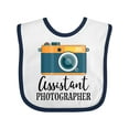 thumbnail image 1 of Inktastic Assistant Photographer Boys or Girls Baby Bib, 1 of 4