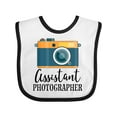 thumbnail image 1 of Inktastic Assistant Photographer Boys or Girls Baby Bib, 1 of 4